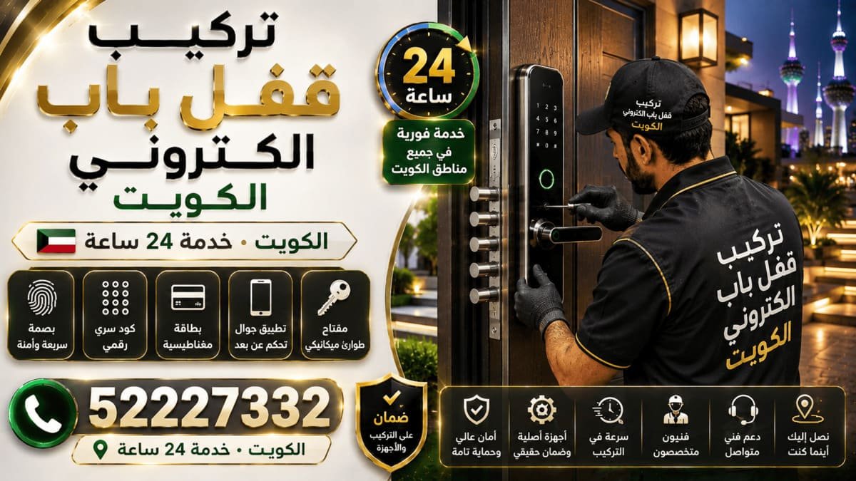 تركيب قفل باب إلكتروني في الكويت